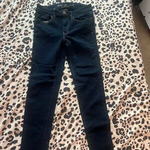 AE dark wash jeans size 6 long
